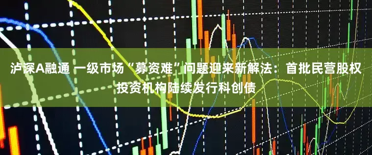 泸深A融通 一级市场“募资难”问题迎来新解法：首批民营股权投资机构陆续发行科创债