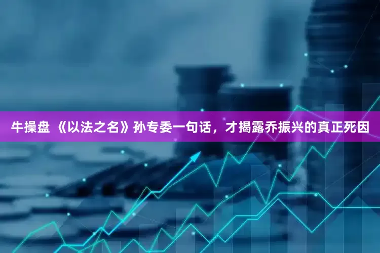 牛操盘 《以法之名》孙专委一句话，才揭露乔振兴的真正死因